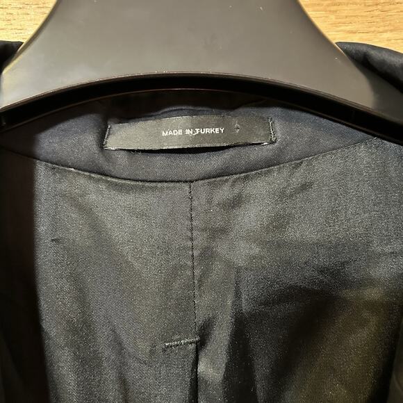 Express Men's Sz 42R lined 2 Button Cotton Black Blazer Sport Coat Jacket - Picture 7 of 7